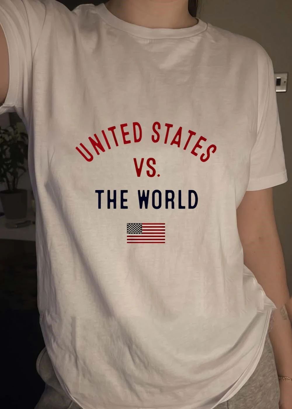 United States Vs The World Flag shirt