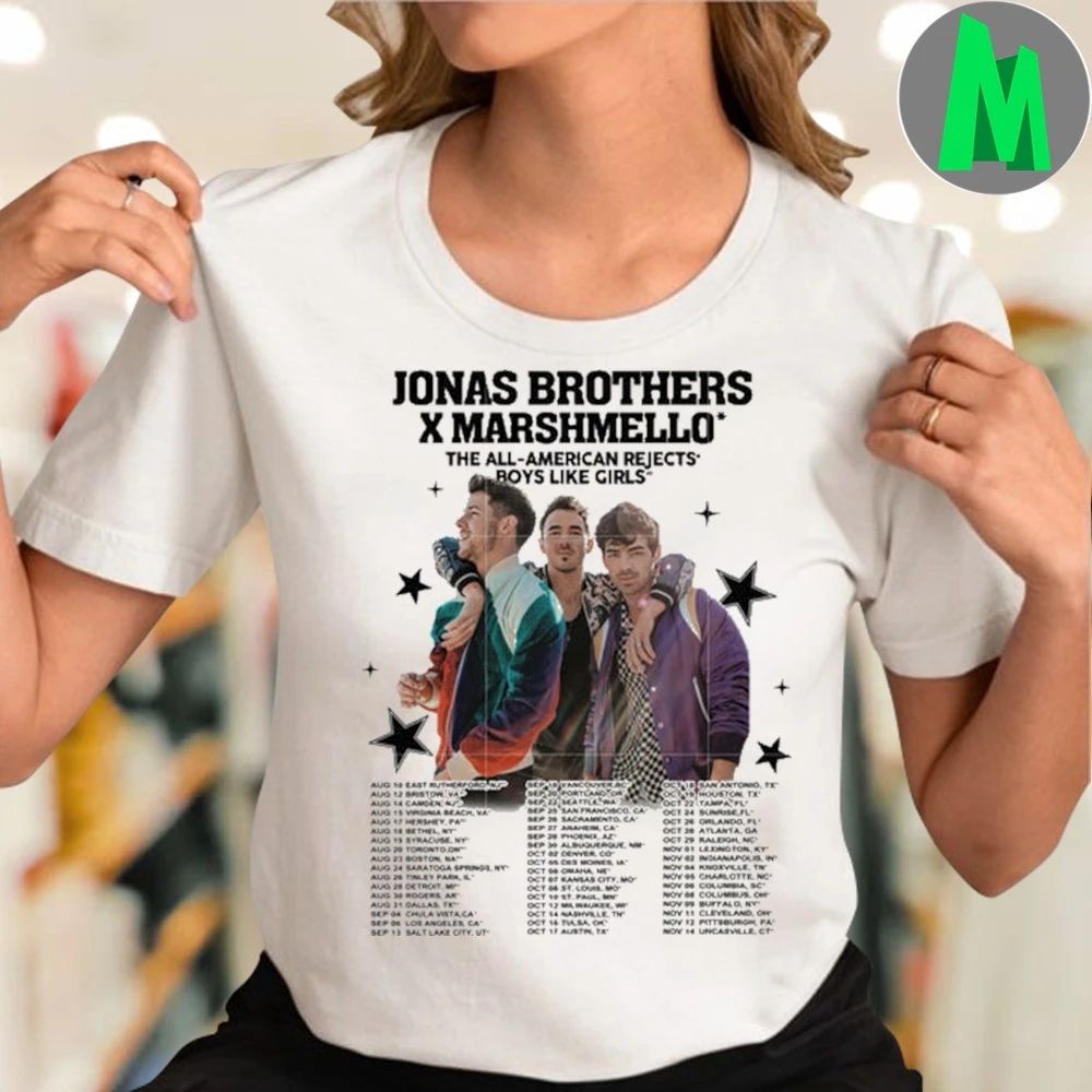 Jonas brothers x marshmello tour back Shirt