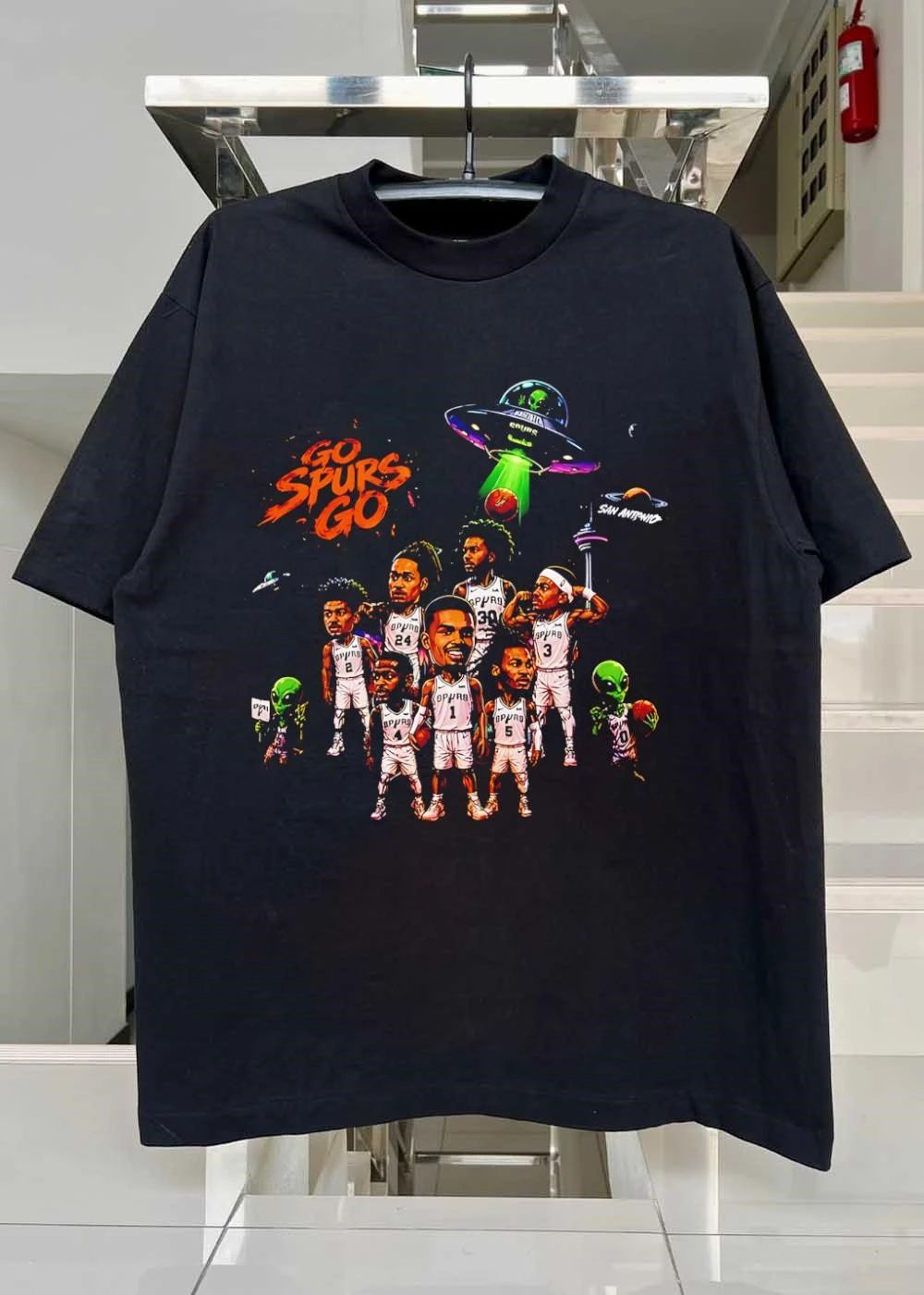 San Antonio Spurs Alien Basketball Team Go Spurs Go Shirt