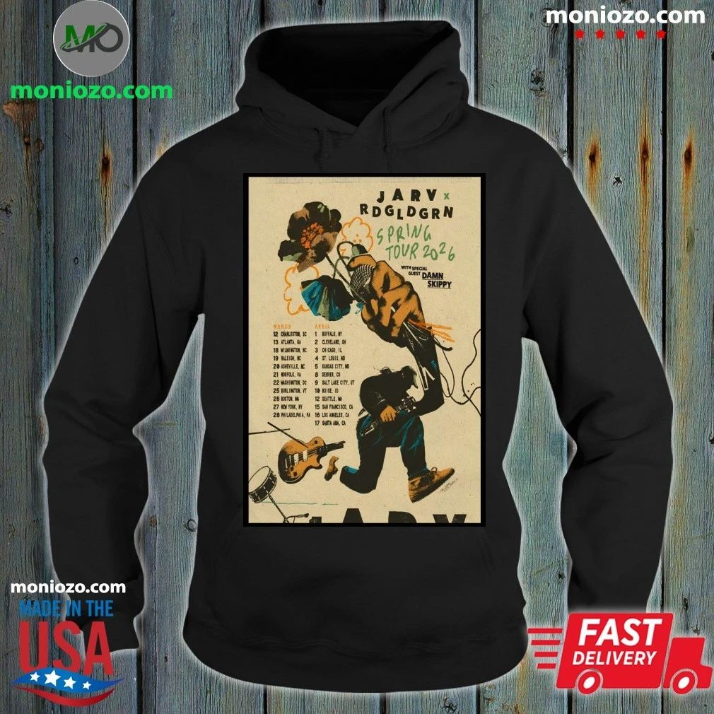 Original JARV With Red Gold Green 2026 Spring Tour Poster Shirt