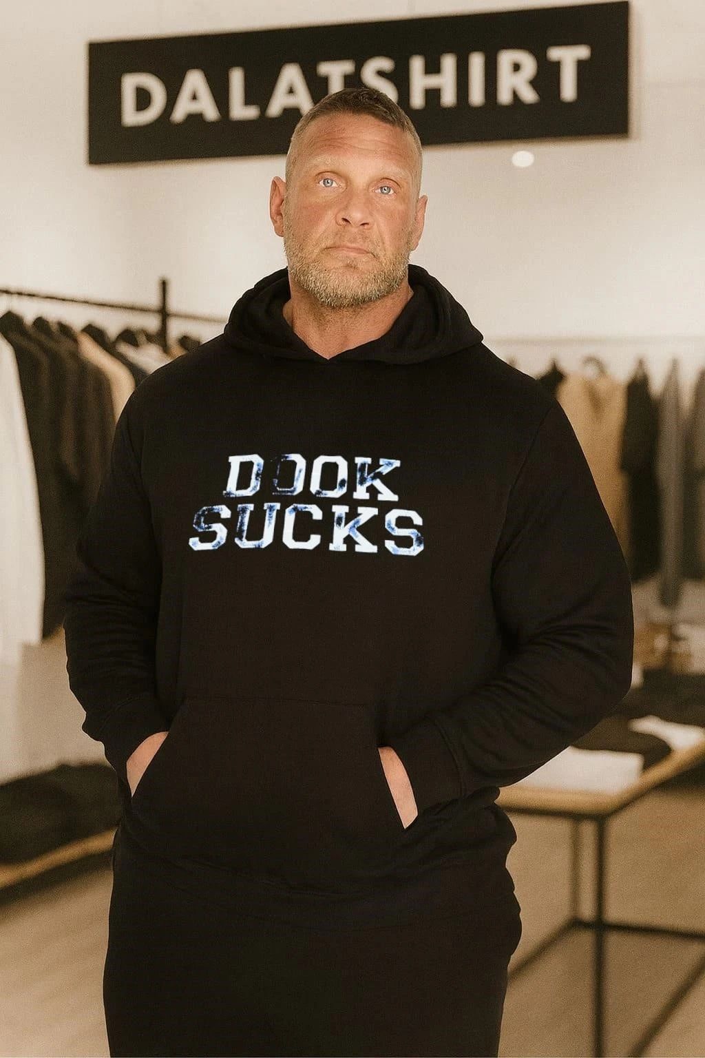 Dook Sucks Distressed Block shirt