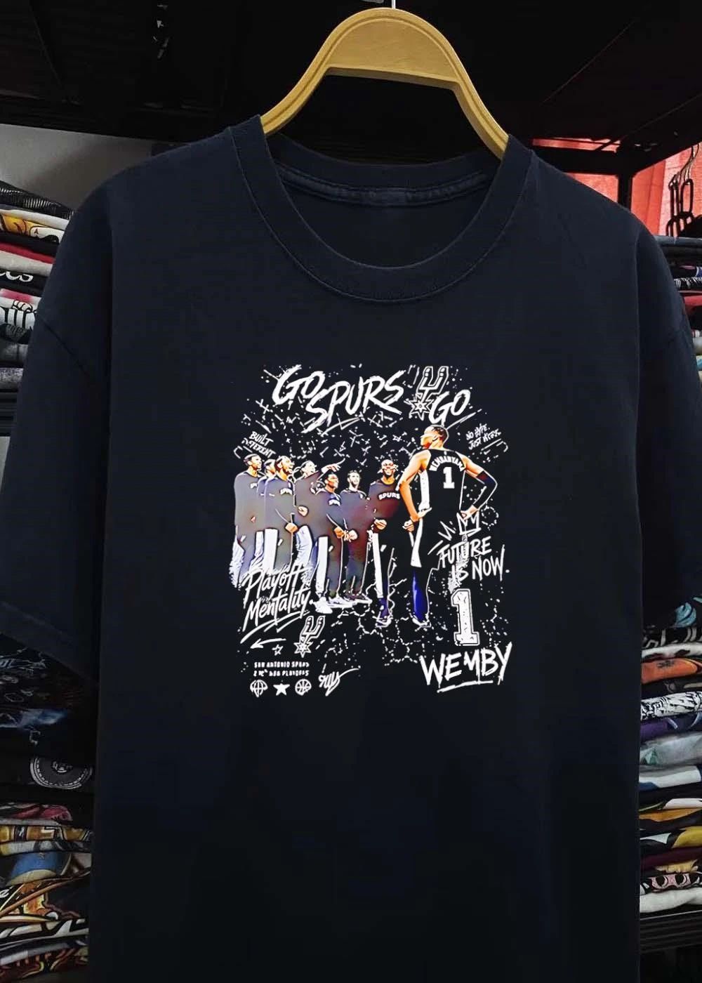 Built Different No Hype Just Work Future Is Now Wembanyama Wemby Spurs T-Shirt