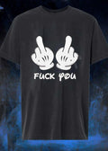 Cartoon Hands Giving Middle Finger Fuck You T-Shirt