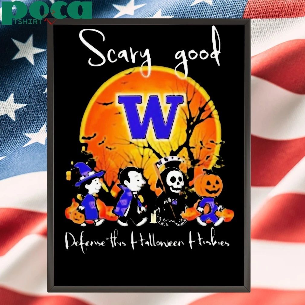 Scary Good Defense This Halloween Washington Huskies Football Shirt