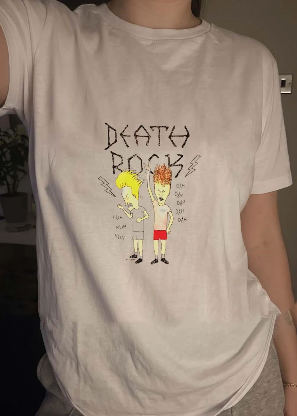 Death Rock Beavis Butthead Huh Dah Shirt