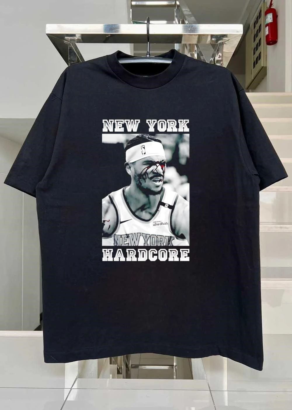 New York Hardcore Josh Hart Bleeding NBA Face T-Shirt