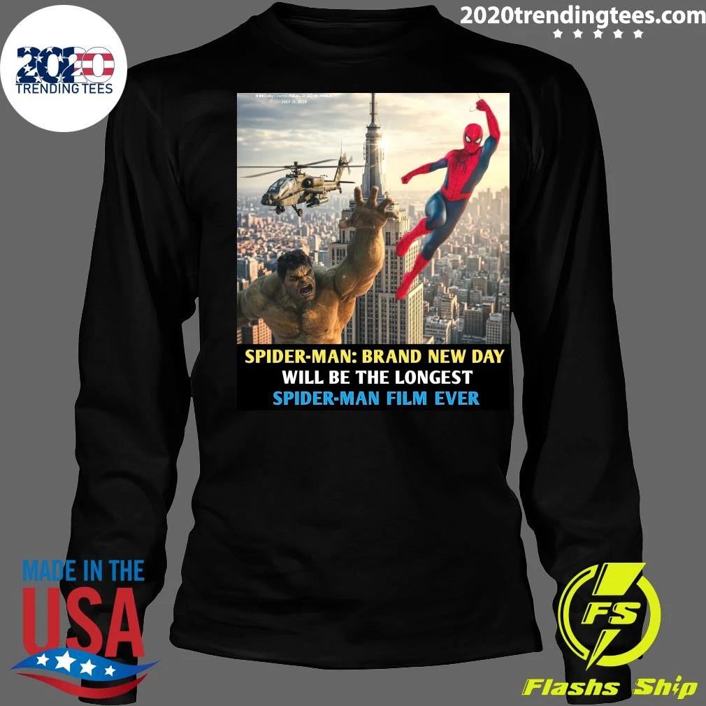 Spider-Man Brand New Day Will Be The Longest Spider-Man Film Ever Shirt
