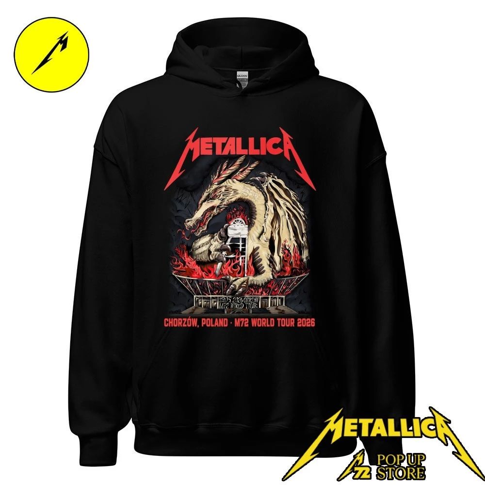 Metallica M72 World Tour Chorzow 19.05.2026 Dragon Graphic Limited Edition T-Shirt