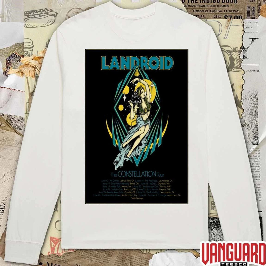 Landroid 2026 The Constellation Tour Shows Poster t-shirt