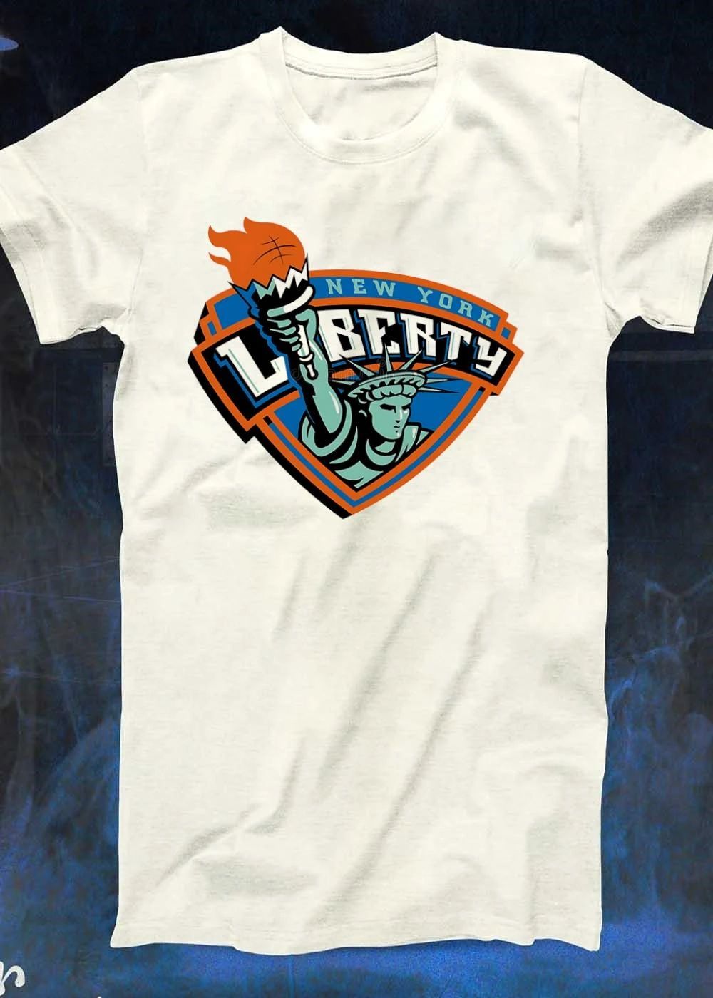 New York Liberty Basketball Torch Logo T-Shirt