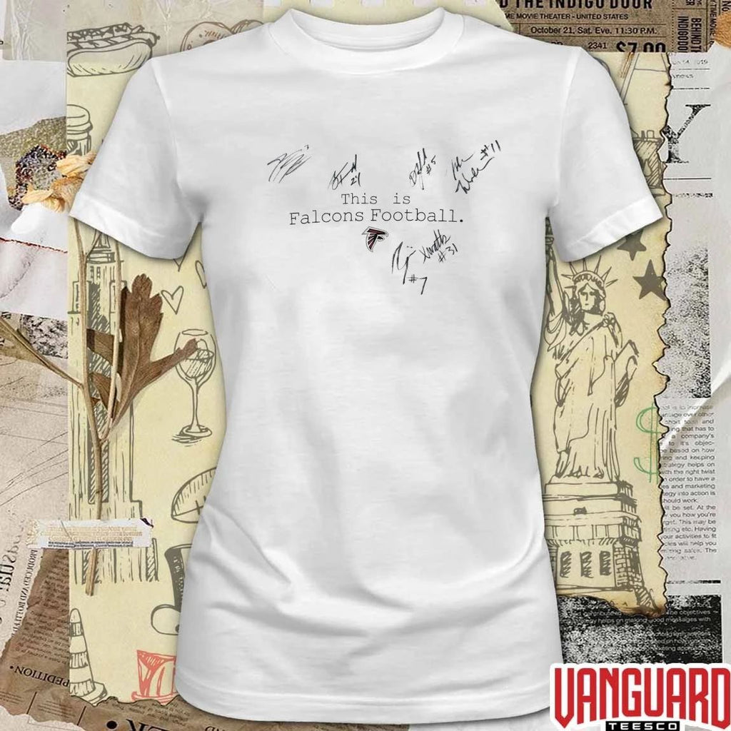 Atlanta Falcons This Is Falcons Football Signatures t-shirt