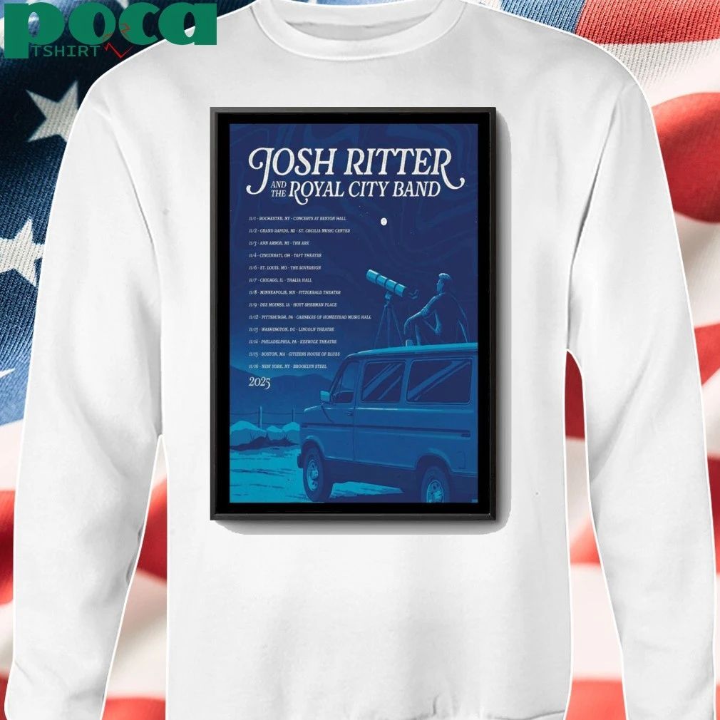 Poster Josh Ritter Tour Sep 2025 shirt