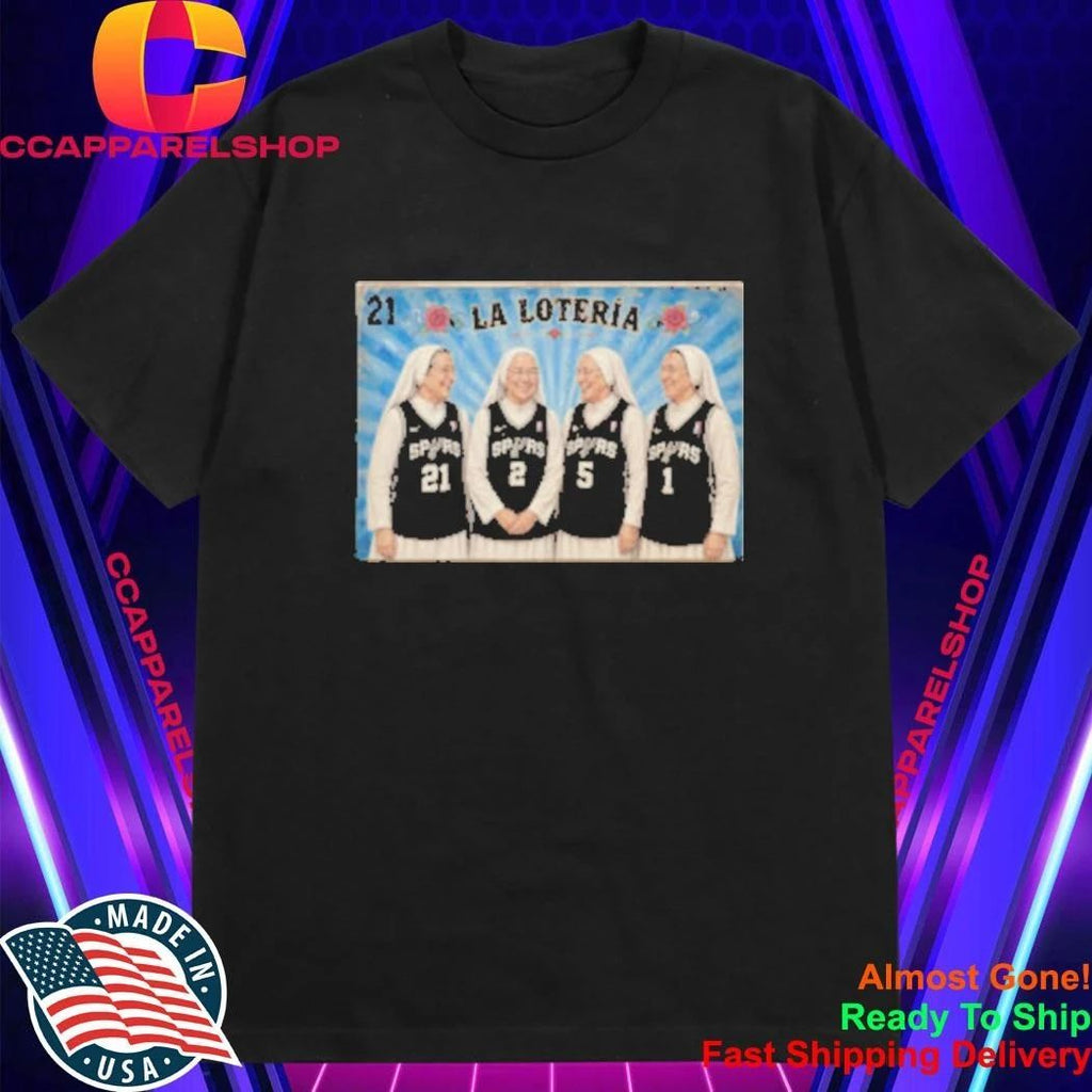 La Loteria Las Monjas Spurs Basketball Shirt