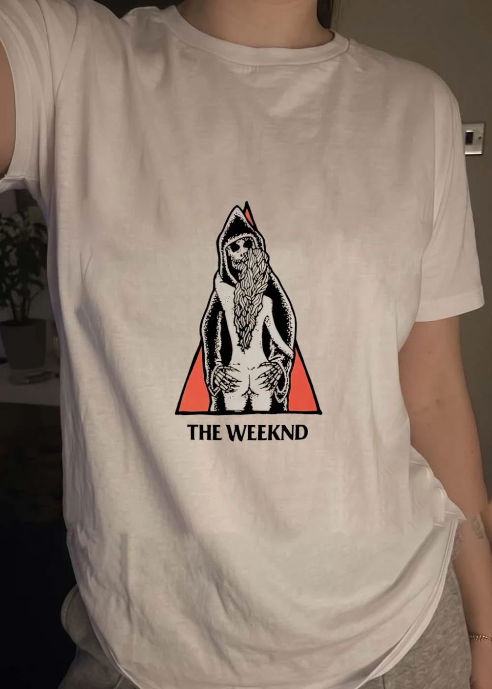 The Weeknd skeleton girl shirt
