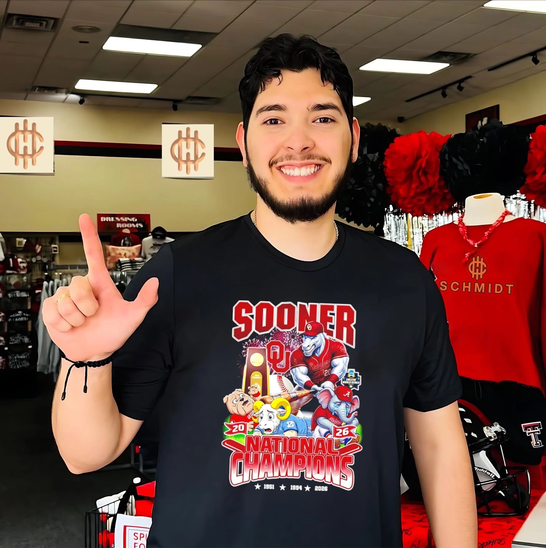 Oklahoma Sooners 2026 National Champions Mascot shirt