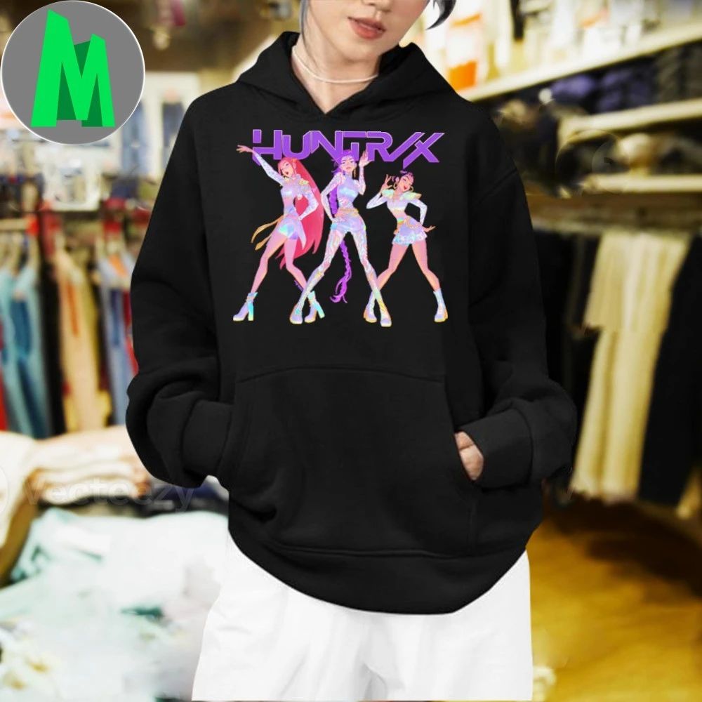 Huntrix kpop demon hunters pose characters shirt