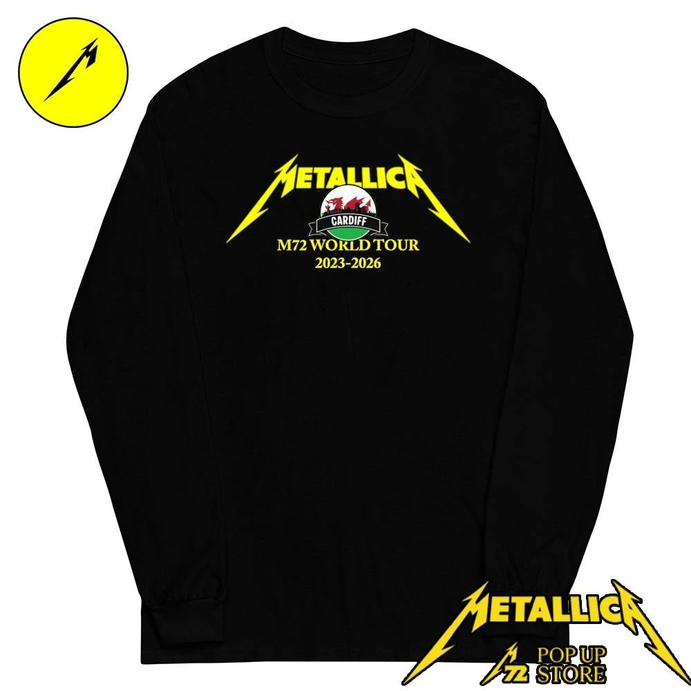 Metallica Pop-Up Store Cardiff T-Shirt – Metallica Cardiff Pop-Up Shop T-Shirt