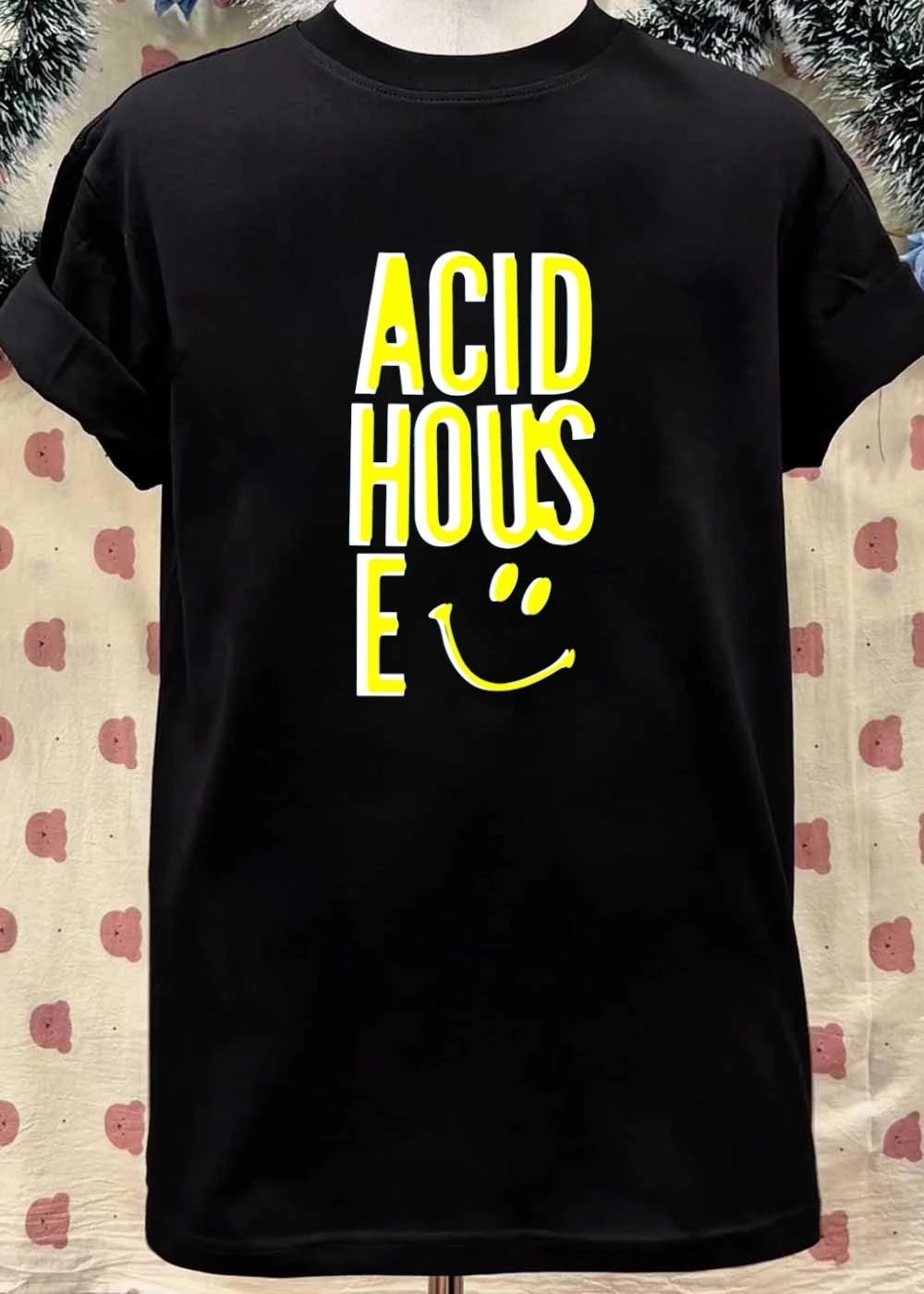Acid House Graphic Smiley Face Unisex T-Shirt