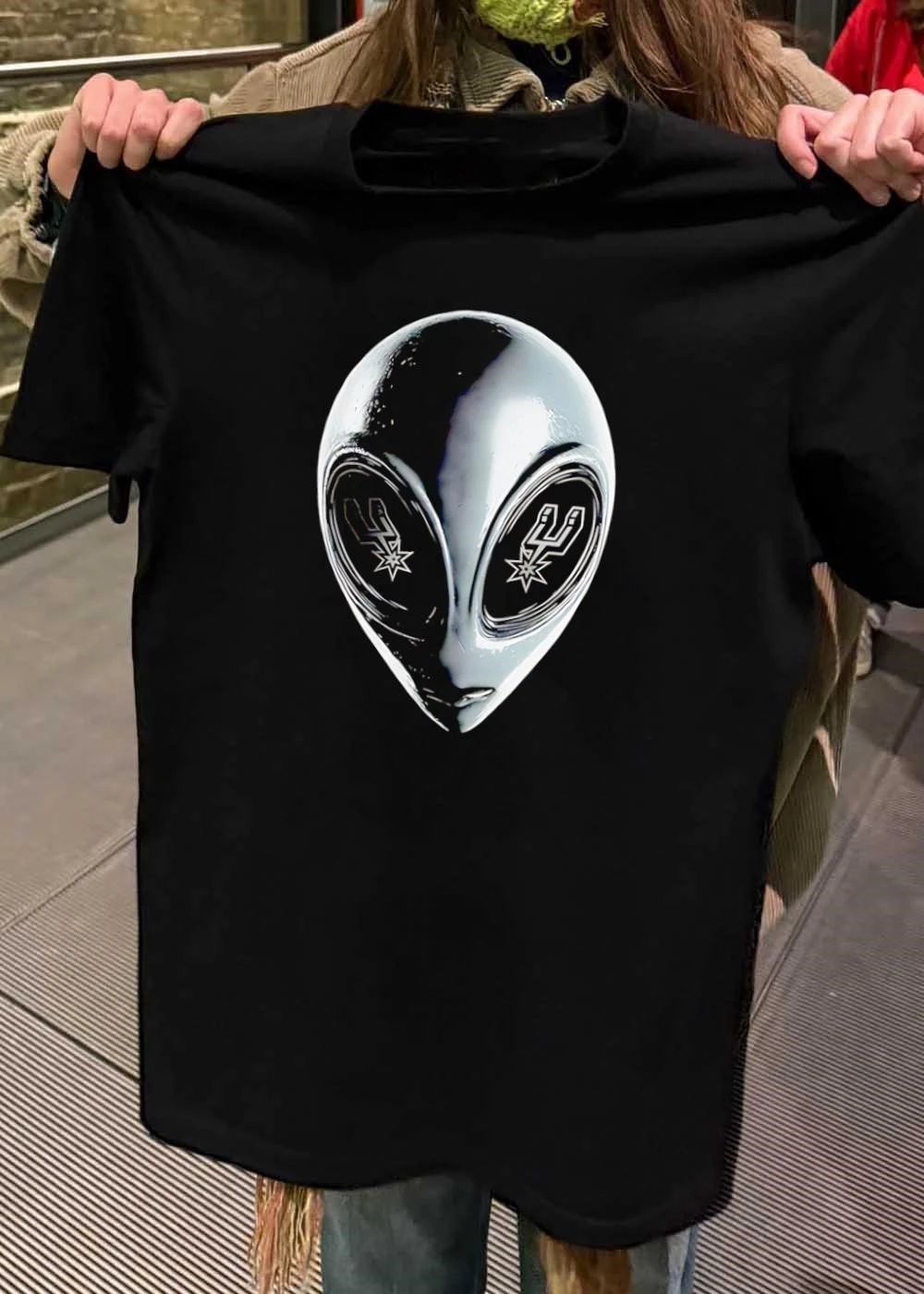 San Antonio Spurs Logo Eyes Alien Head Mascot shirt
