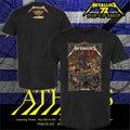 Metallica M72 Athens Pop Up Shop At Greece Olympic Stadium On May 9 2026 The Warrior With Medusa Shield Art By Juan Ma Orozco T-Shirt