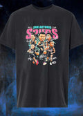San Antonio Spurs Victor Wembanyama Players Caricature Signatures Graphic shirt