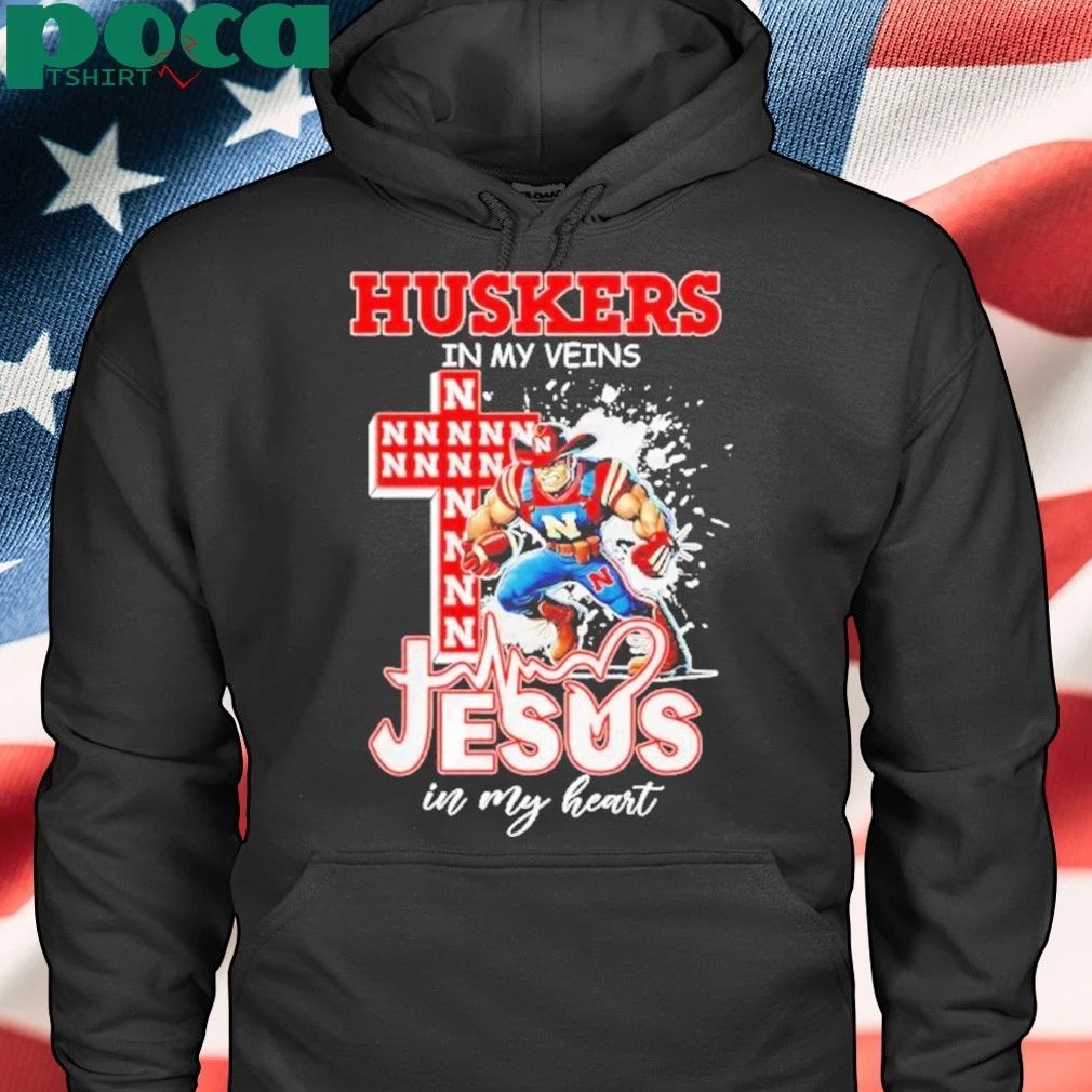 Nebraska Cornhuskers Jesus In My Heart Shirt