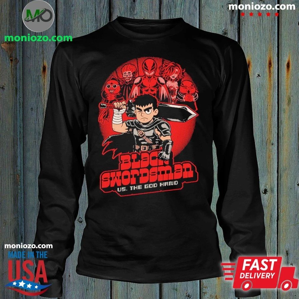 Original Manga Warrior Enemies Us The God Hand T-Shirt