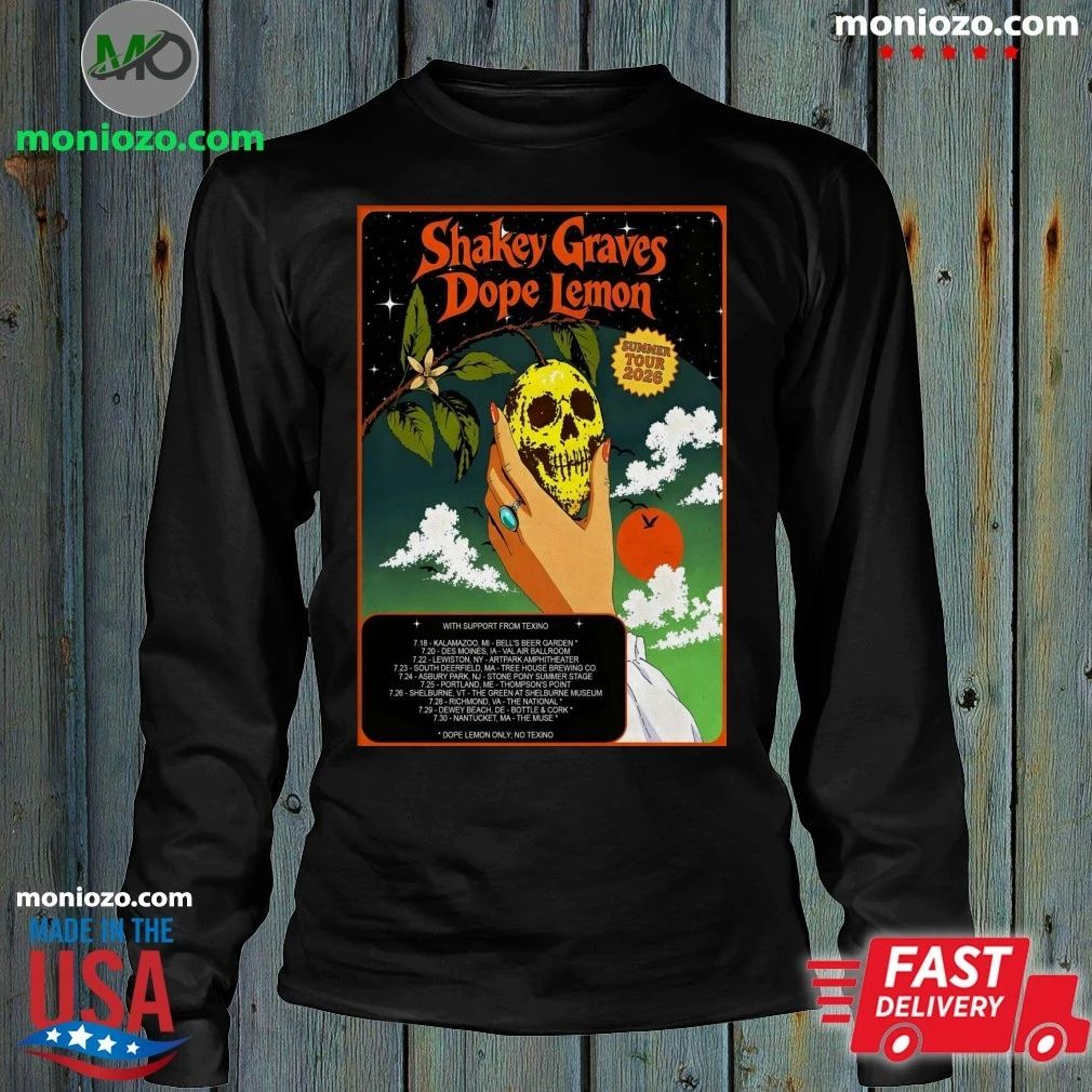 Shakey Graves And Dope Lemon Summer 2026 Tour Poster Shirt