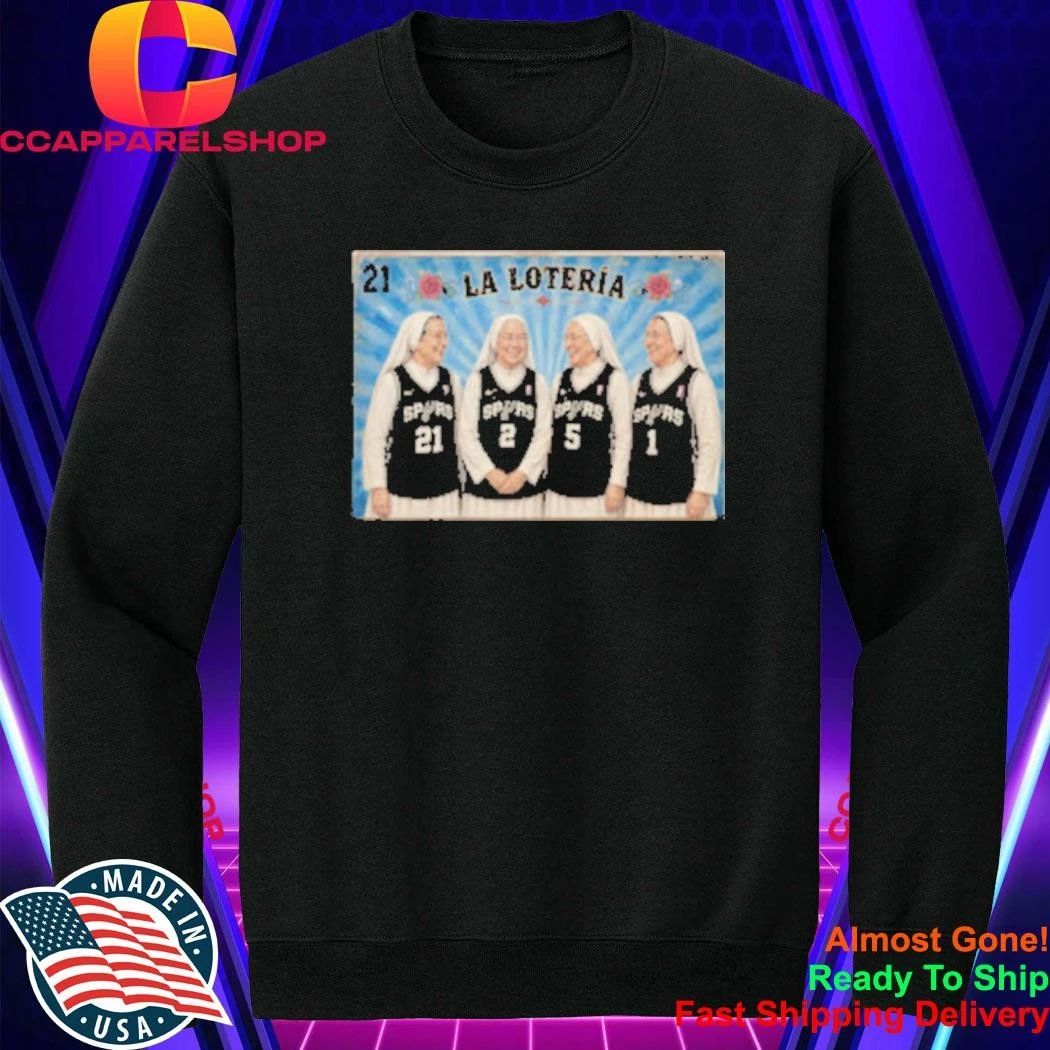 La Loteria Las Monjas Spurs Basketball Shirt