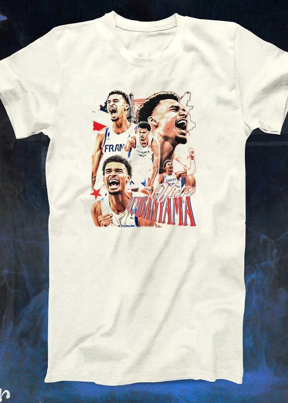 Victor Wembanyama Celebrating France Basketball Shirt