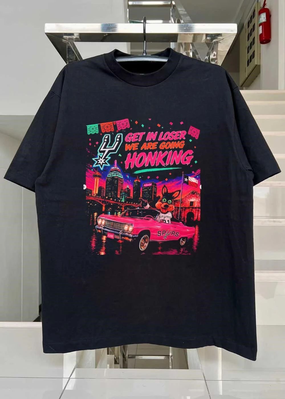 The Coyote San Antonio Spurs Get in Loser We Are Going Honking T-Shirt