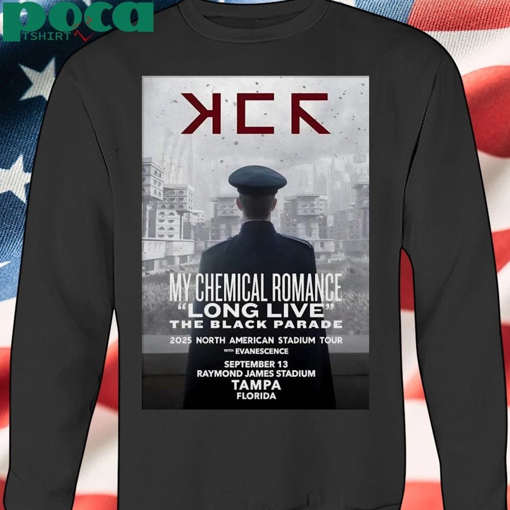 Poster for the My Chemical Romance show in Tampa Sep 13 2025 T-shirt