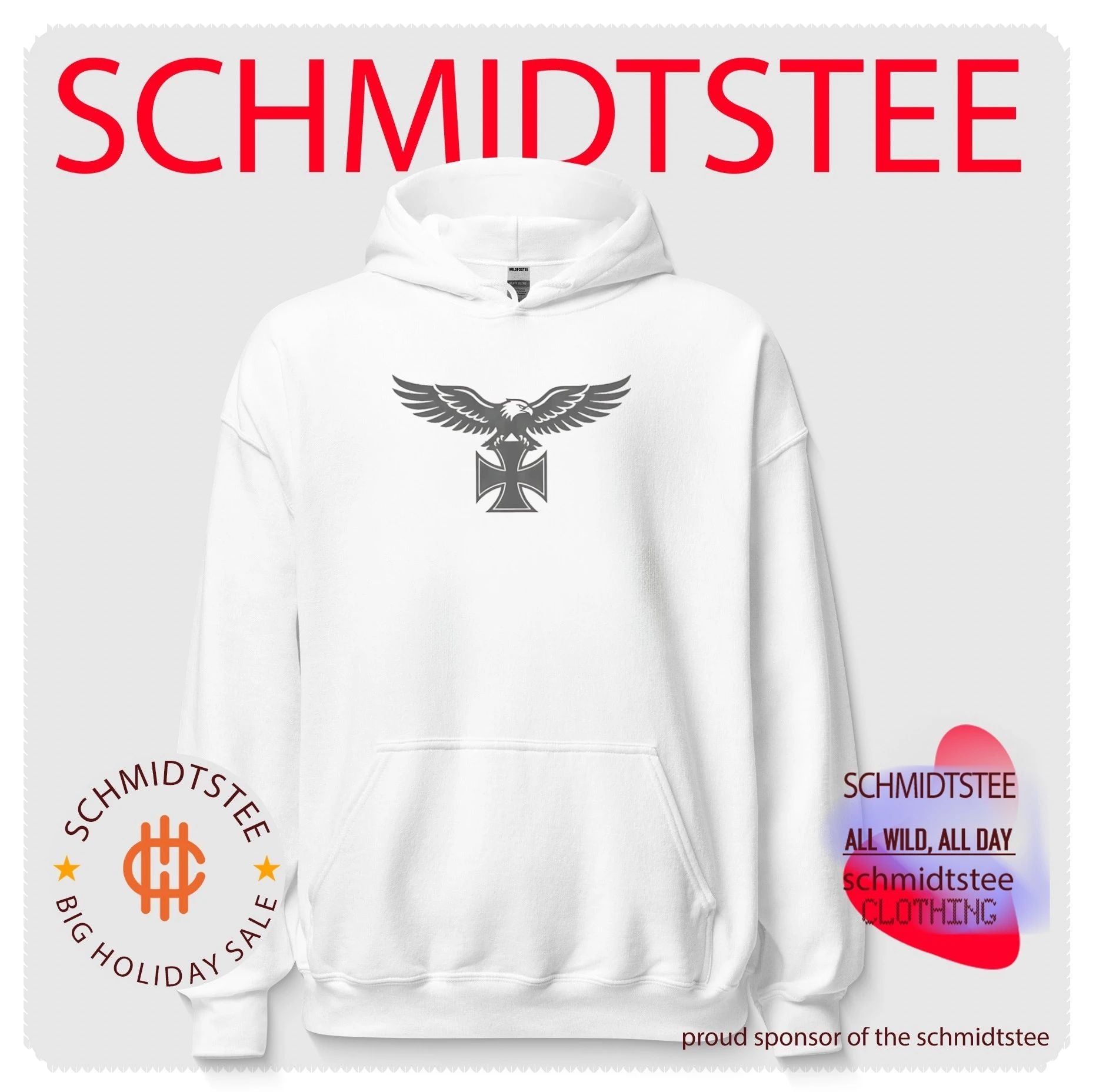 Blackout Eagle and Iron Cross military emblem shirt