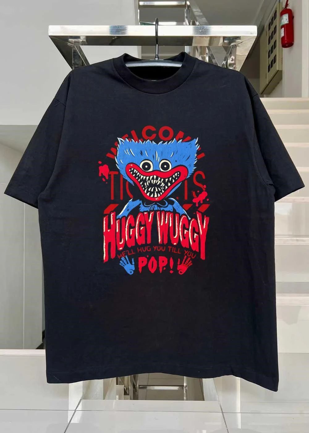 Poppy Playtime Huggy Wuggy I’ll Hug You Till You Pop! Scary Monster 2026 Trending Horror Game Shirt