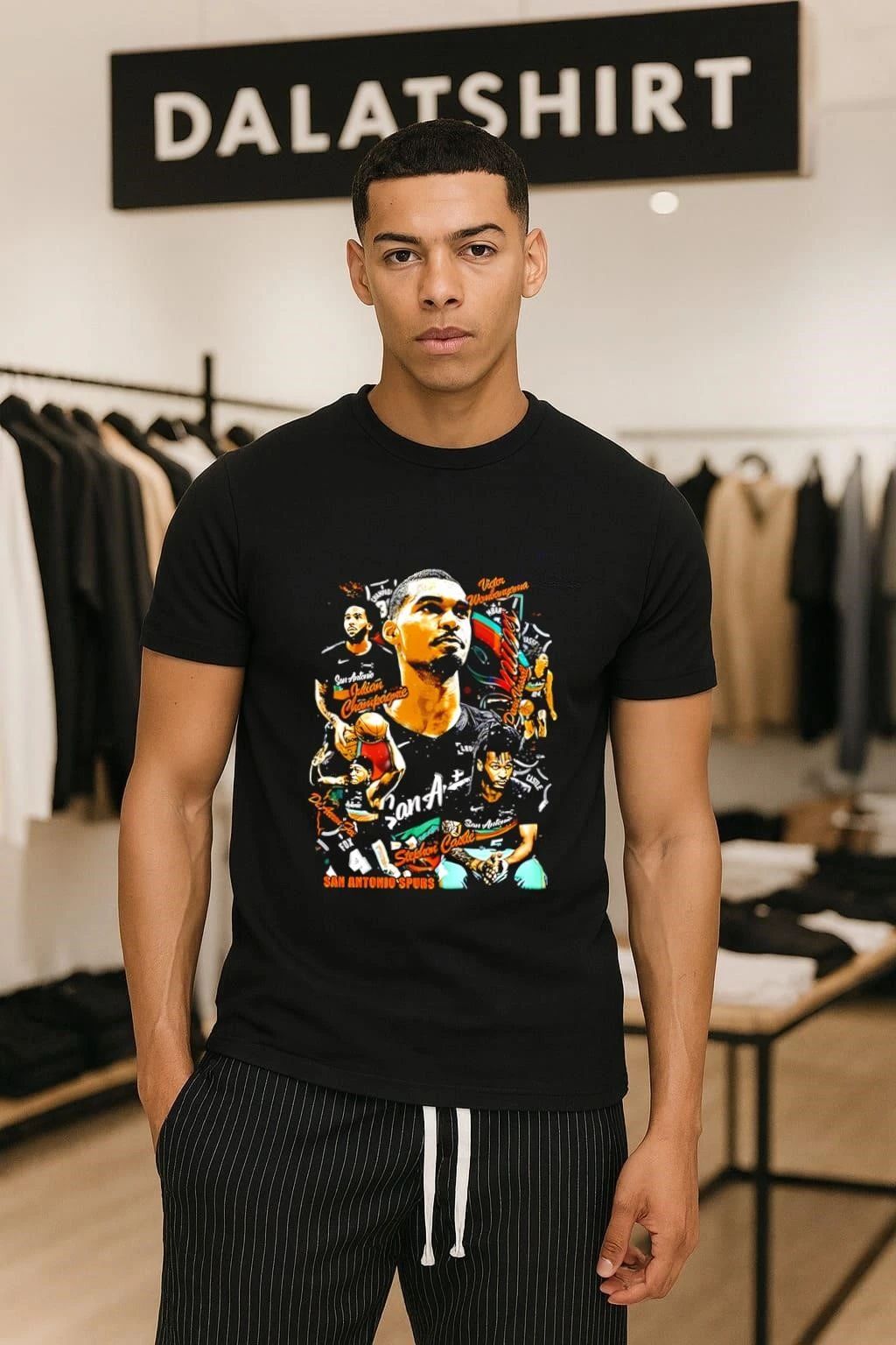 San Antonio Spurs Victor Wembanyama Stephon Castle Basketball Montage shirt