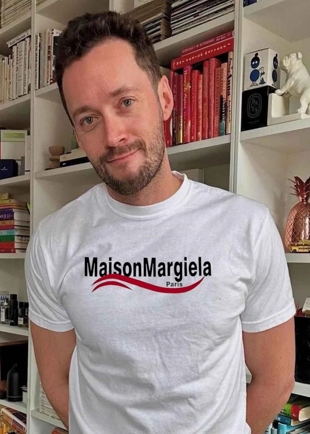 MaisonMargiela Red Wave Paris T-Shirt