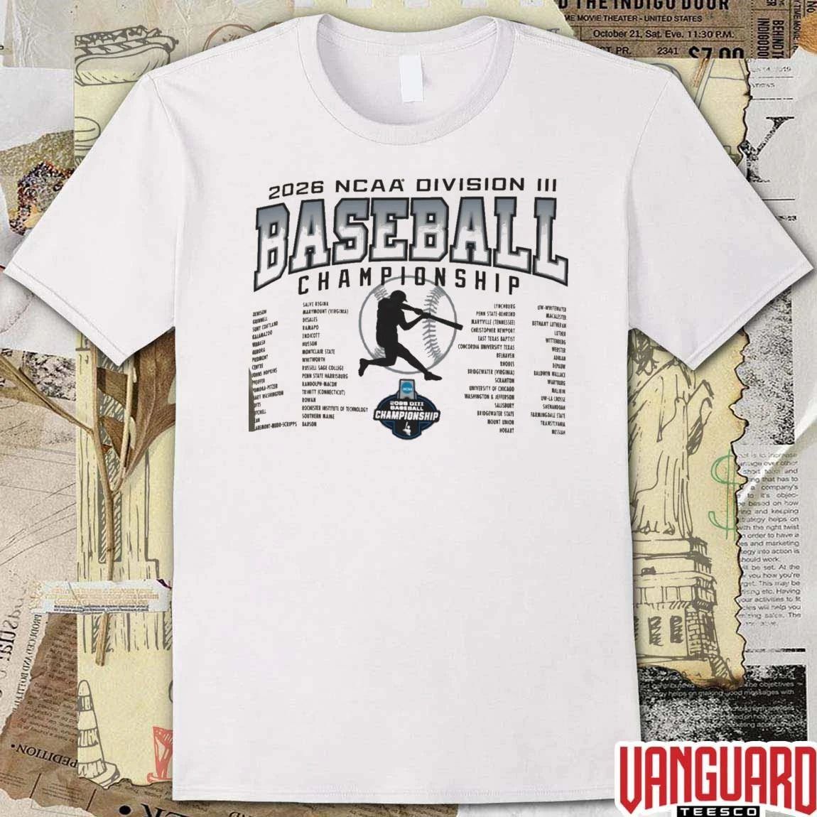 2026 NCAA Division III Pop Up Shop Now Baseball Championship Regionals t-shirt