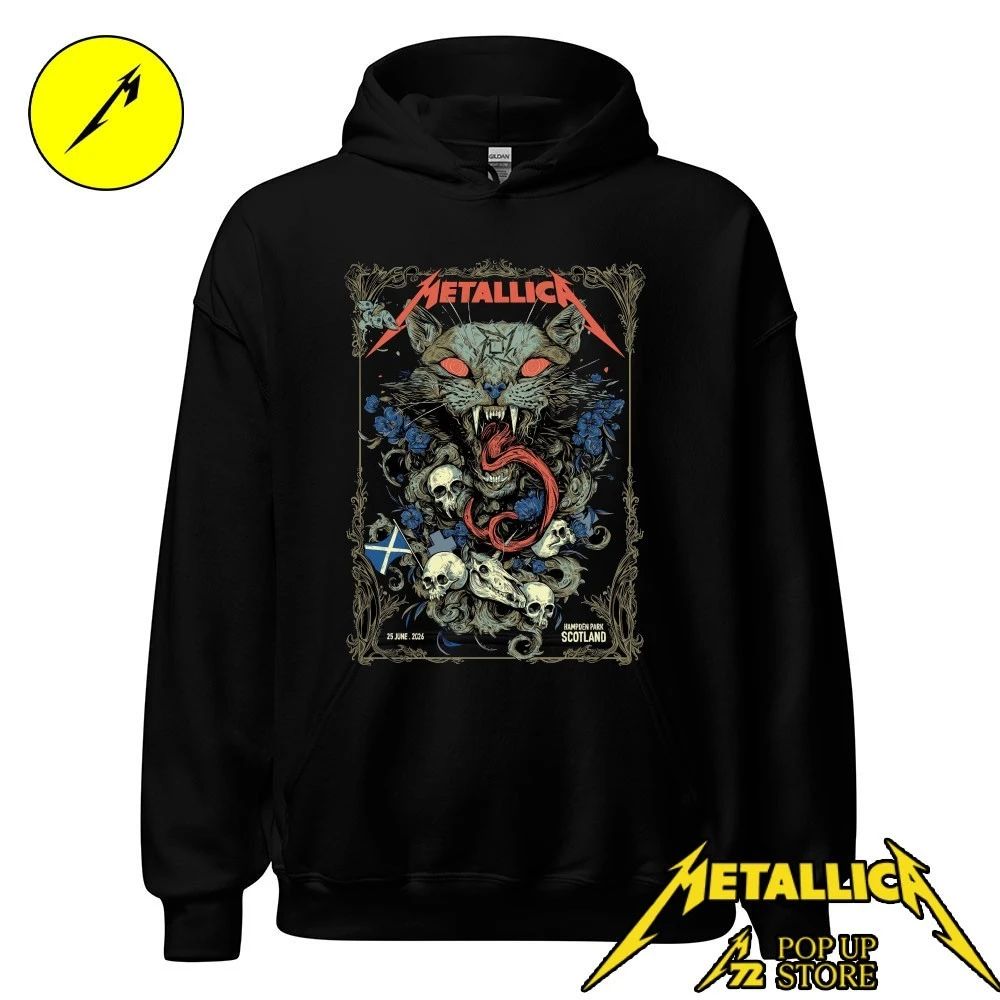 Metallica Glasgow T-Shirt Limited Edition June 25, 2026 Hampden Park Scotland – By WolfSkullJack Pop Up Shop