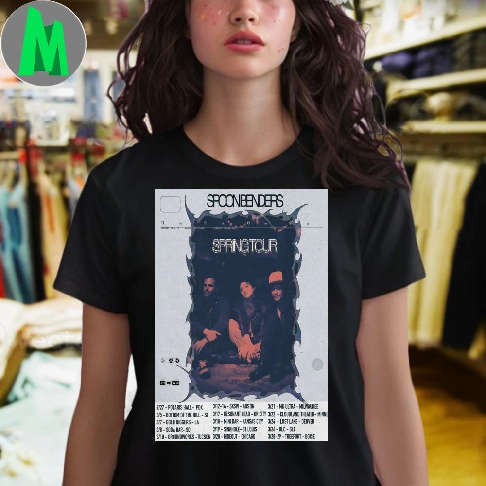 Spoon Benders Spring Shows 2026 Poster Shirt