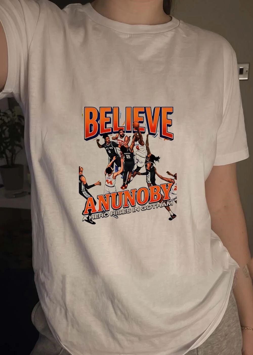 OG Anunoby NY Knicks Believe a Hero Rises in Gotham T-Shirt