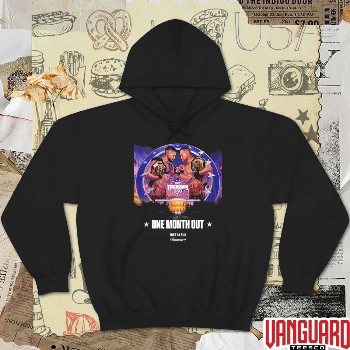 UFC Freedom 250 One Month Out On June 14 2026 UFC White House Poster t-shirt