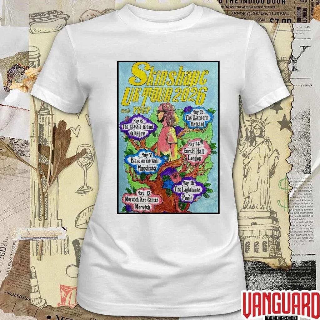 Skinshape UK Tour May 6-7 2026 Poster t-shirt