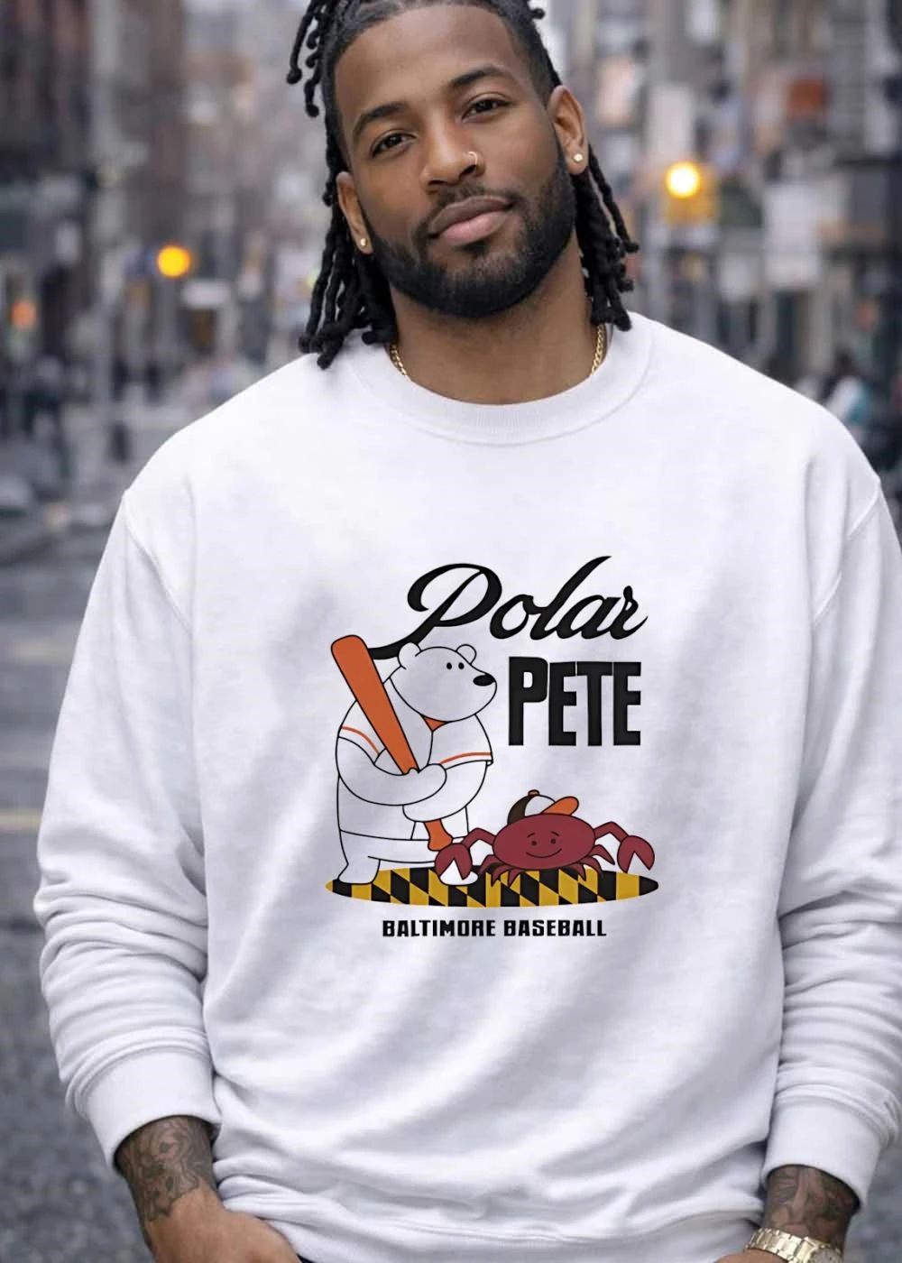 Polar Pete Baltimore Orioles baseball MLB Polar Pete Players Baltimore baseball shirt