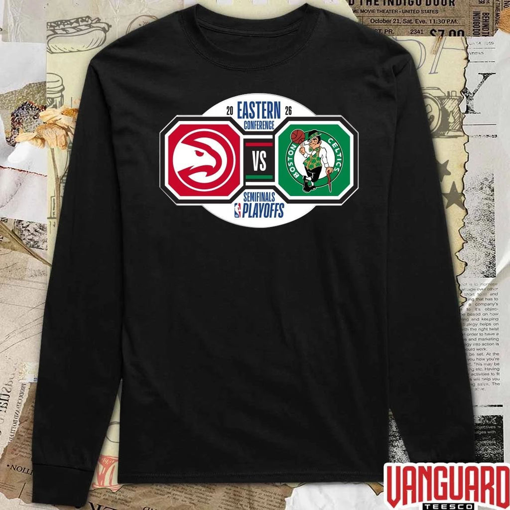 Awesome Atlanta Hawks vs Boston Celtics 2026 NBA Playoffs Eastern Conference Semifinals t-shirt
