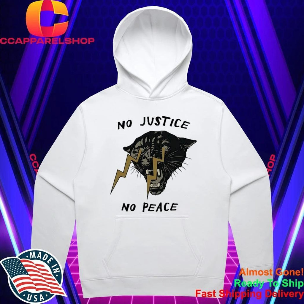 No Justice No Peace Panther Lightning Bolt Shirt