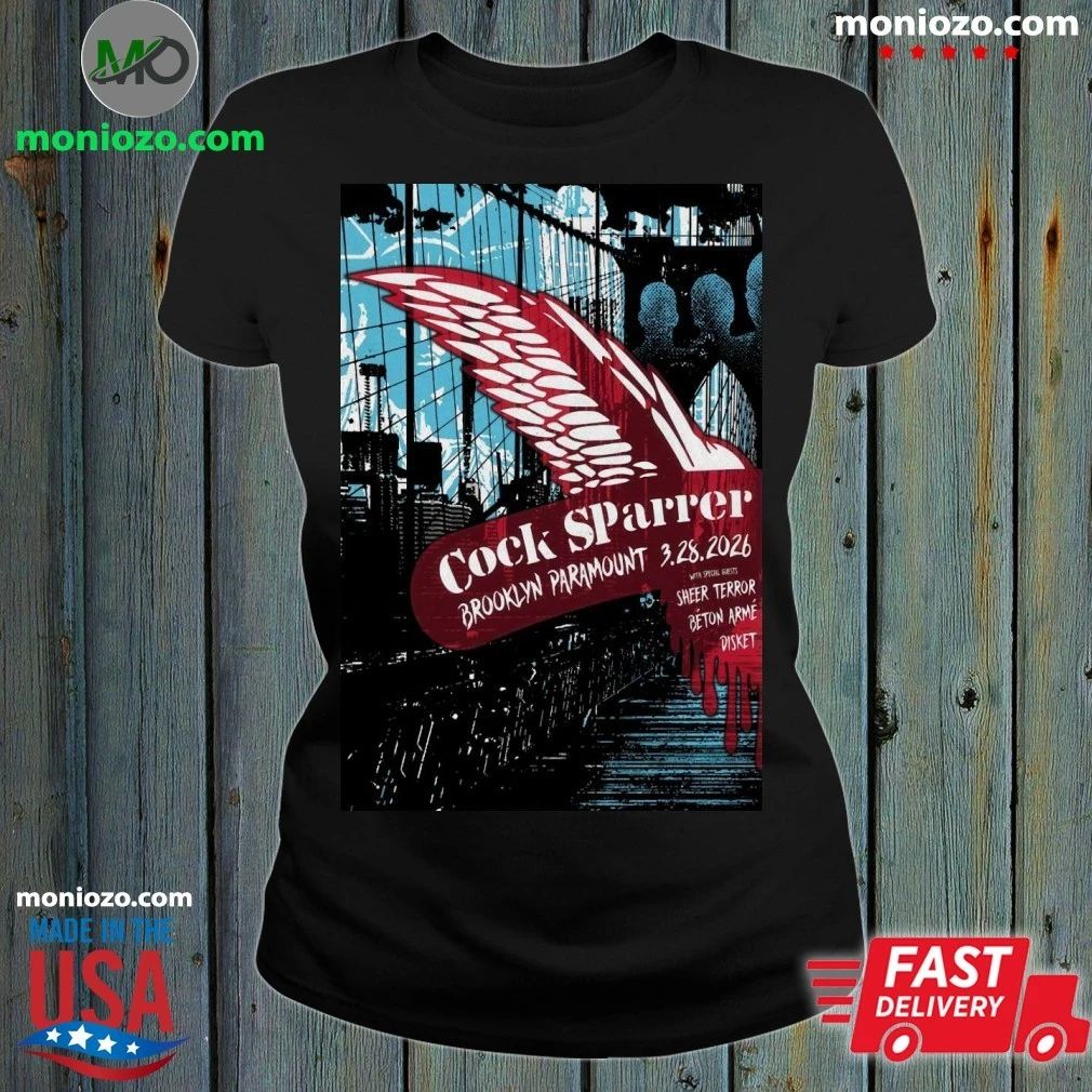 Mar 28, 2026 Cock Sparrer Concert Tour in Brooklyn, NY Poster Shirt