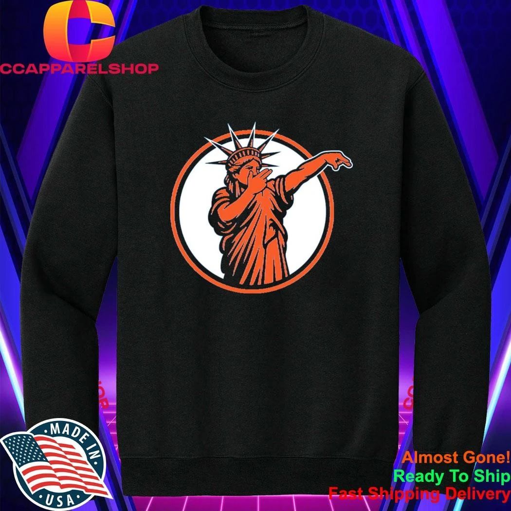 Jalen Brunson Statue of Liberty 3-Point Celebration Parody Shirt