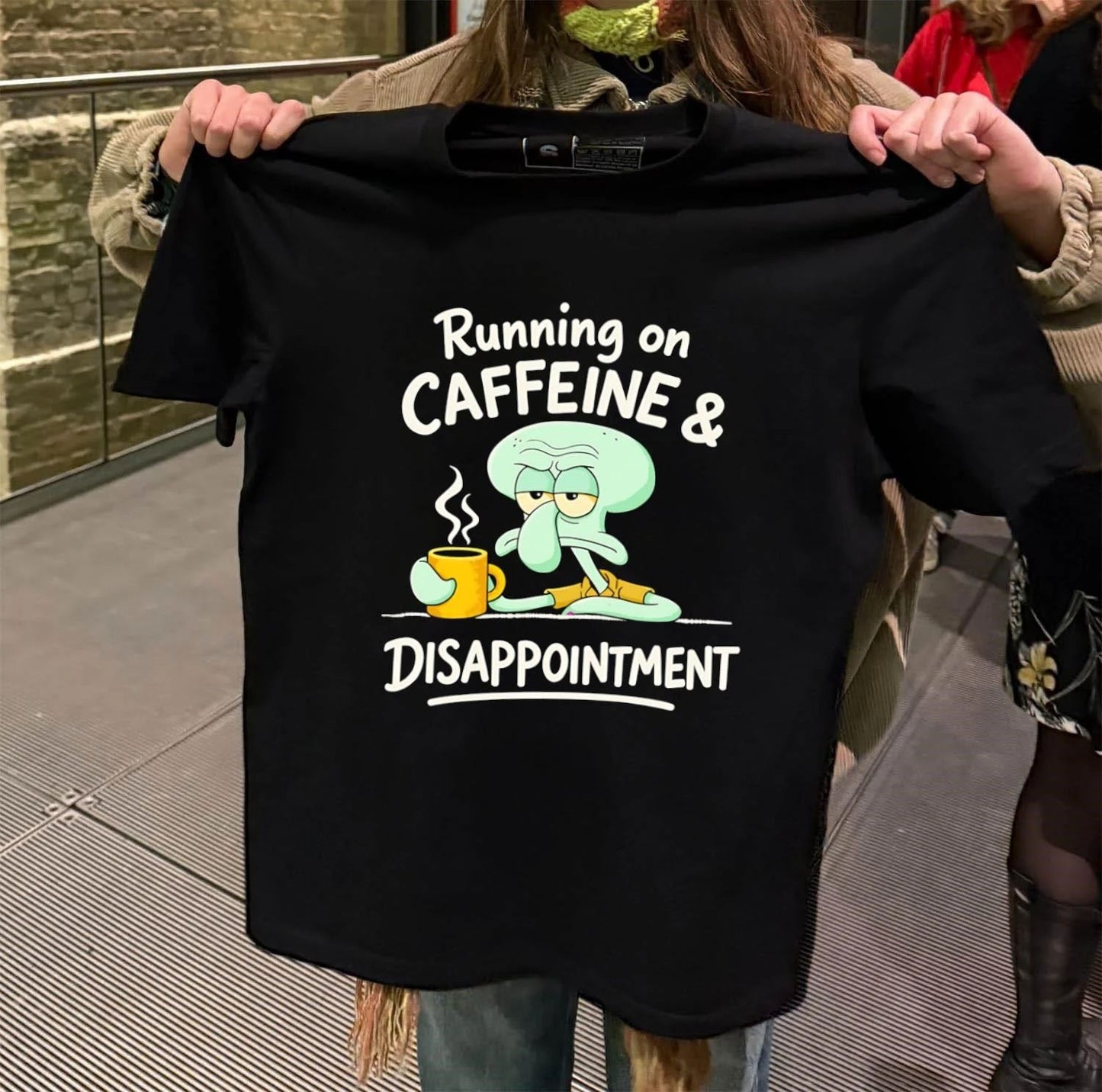 Running on caffeine and Disappointment shirt