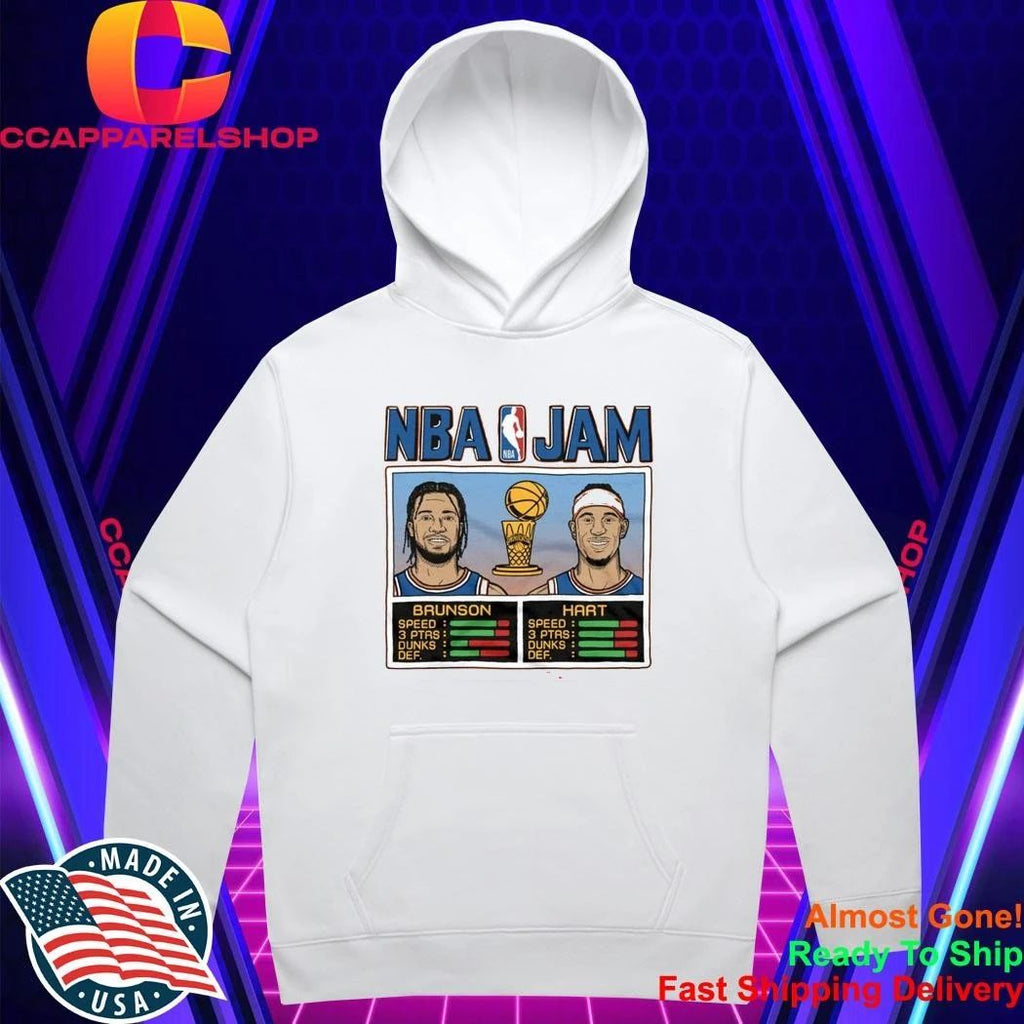 NBA Jam Knicks 2026 Champs Brunson And Hart Shirt