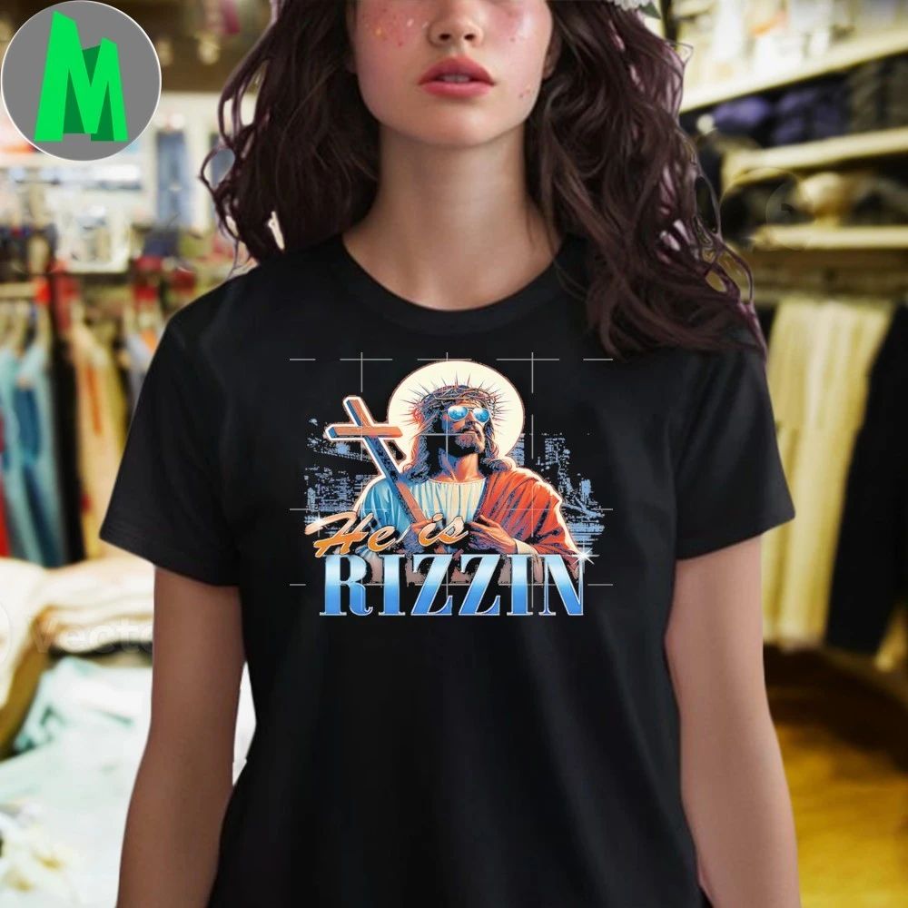 Original He is Rizzin Easter Jesus Meme Shirt